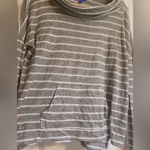 cowl Neck striped top women's xl